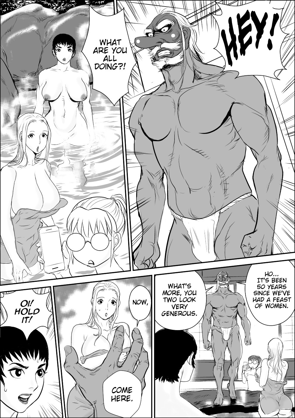 Hentai Manga Comic-Being Spirted Away by Tengus-Read-12